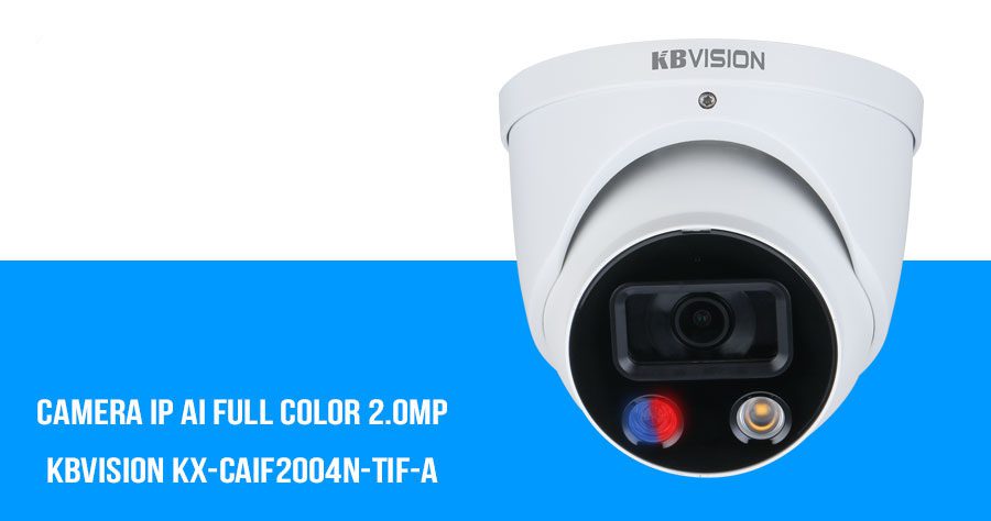 Bán camera IP AI Full Color 2MP KBVISION KX-CAiF2004N-TiF-A giá rẻ