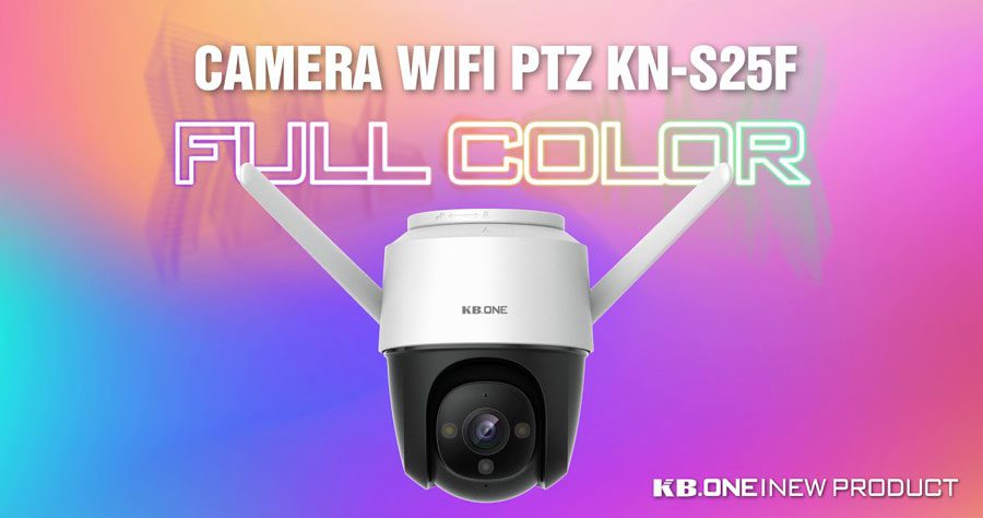 Camera Wifi PTZ Full Color 2MP KBONE KN-S25F