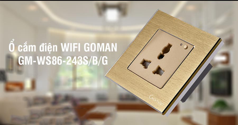 Ổ cắm điện WIFI GOMAN GM-WS86-243S/B/G