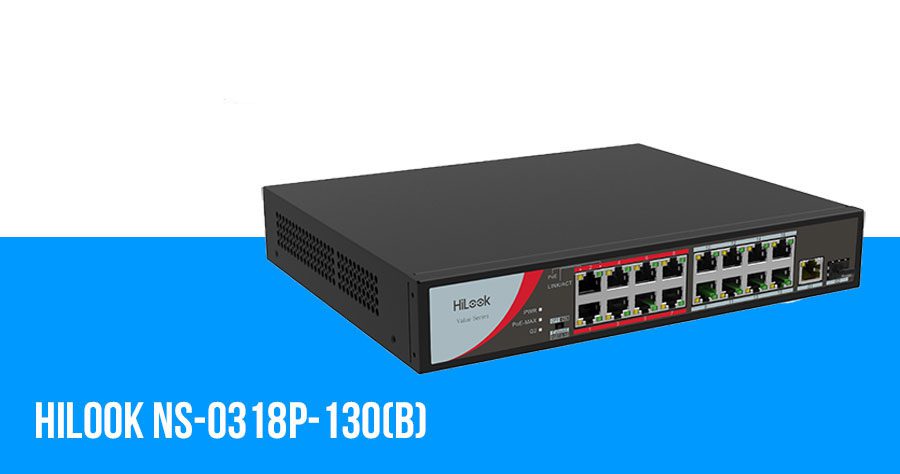Switch 16 cổng POE 100M Hilook NS-0318P-130(B)
