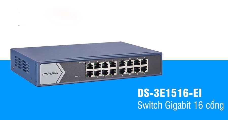 Bán Switch Gigabit 16 cổng HIKVISION DS-3E1516-EI giá rẻ