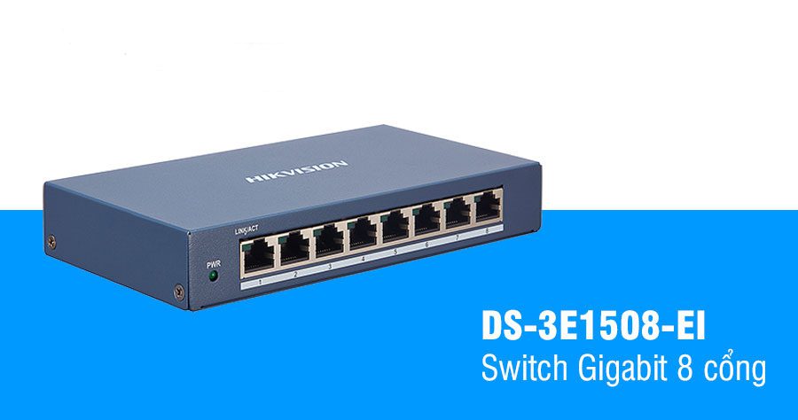 Bán Switch POE 8 cổng HIKVISION DS-3E1508-EI giá rẻ
