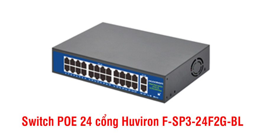 Switch POE 24 cổng Huviron F-SP3-24F2G-BL