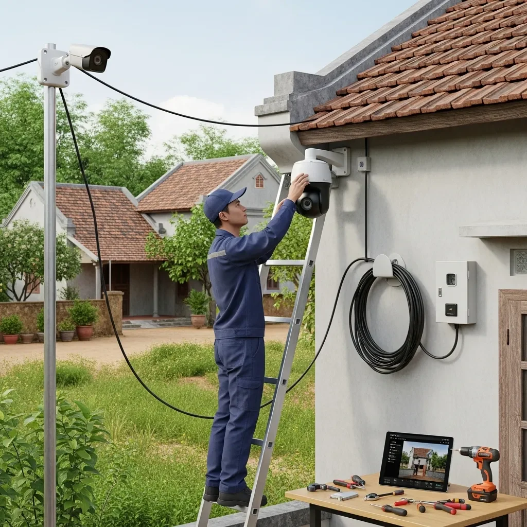 Báo giá lắp đặt camera trọn gói tại xã Đức Lập, Trảng Bàng: Chi phí và thiết bị